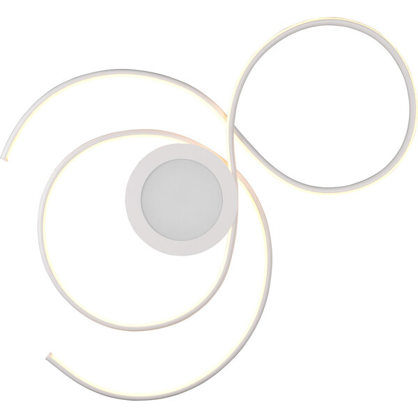 HLW LED LED Plafondlamp - Plafondverlichting - Trion Jivino - 48W - Aanpasbare Kleur - Dimbaar - Rond - Mat Wit - Aluminium HLW LED LED Plafondlamp - Plafondverlichting - Trion Jivino - 48W - Aanpasbare Kleur - Dimbaar - Rond - Mat Wit - Aluminium
