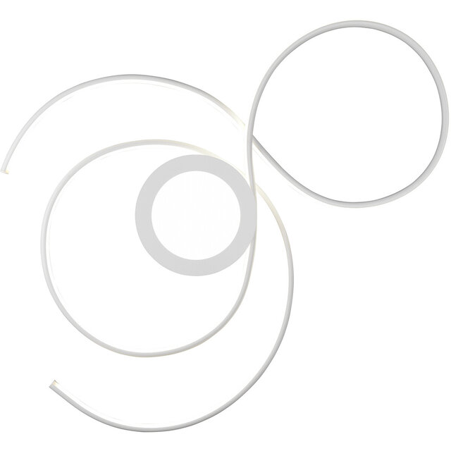 HLW LED LED Plafondlamp - Plafondverlichting - Trion Jivino - 48W - Aanpasbare Kleur - Dimbaar - Rond - Mat Wit - Aluminium