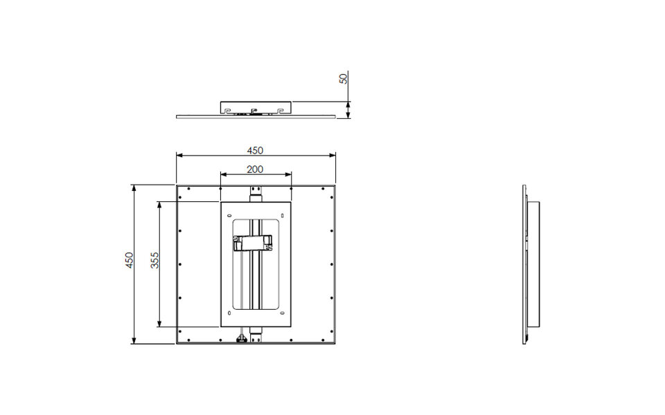 HLW LED LED Plafondlamp - Plafondverlichting - Trion Alina - 18W - Warm Wit 3000K - Mat Titaan - Aluminium - 45cm