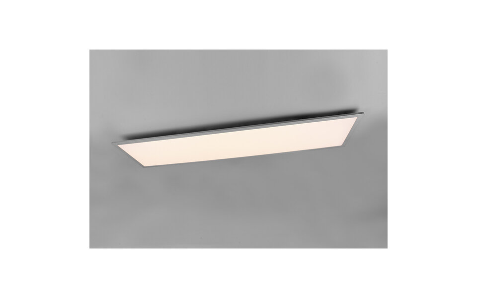 HLW LED LED Ceiling Light - Ceiling Lighting - Trion Alina - 34W - Warm White 3000K - Matte Titanium - Aluminum - 120cm
