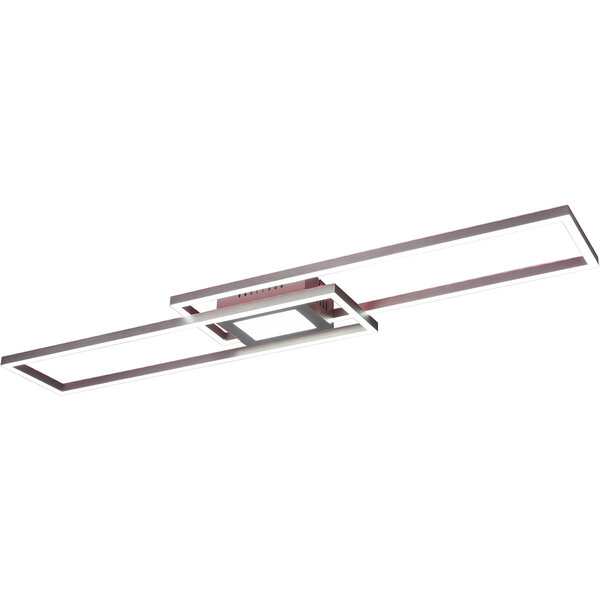 HLW LED LED Plafondlamp - Plafondverlichting - Trion Gandon - 37W + 10W - Aanpasbare Kleur - Dimbaar - Rond - Mat Nikkel - Aluminium HLW LED LED Plafondlamp - Plafondverlichting - Trion Gandon - 37W + 10W - Aanpasbare Kleur - Dimbaar - Rond - Mat Nikkel - Aluminium