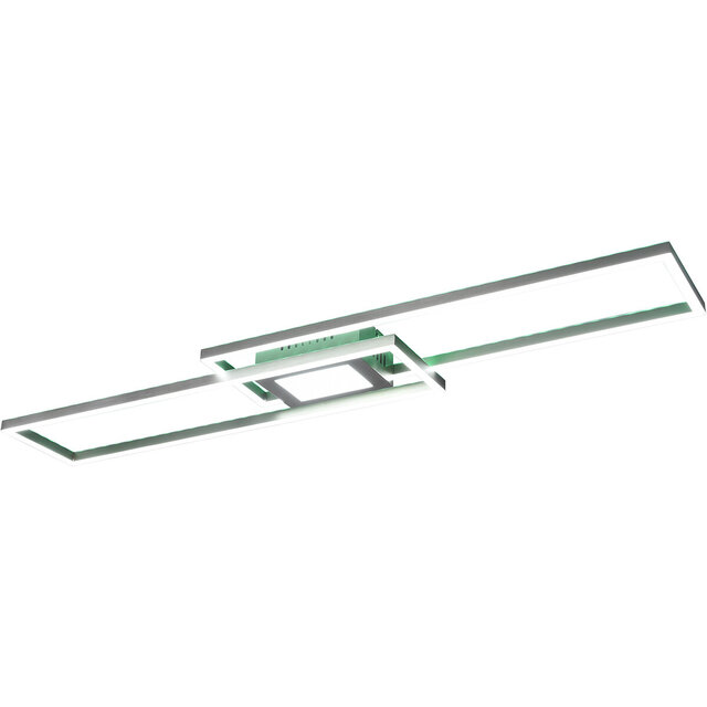 HLW LED LED Ceiling Lamp - Ceiling Lighting - Trion Gandon - 37W + 10W - Adjustable Color - Dimmable - Round - Matte Nickel - Aluminum HLW LED LED Ceiling Lamp - Ceiling Lighting - Trion Gandon - 37W + 10W - Adjustable Color - Dimmable - Round - Matte Nickel - Aluminum