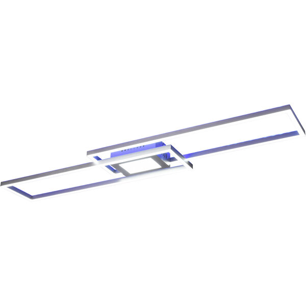 HLW LED LED Plafondlamp - Plafondverlichting - Trion Gandon - 37W + 10W - Aanpasbare Kleur - Dimbaar - Rond - Mat Nikkel - Aluminium HLW LED LED Plafondlamp - Plafondverlichting - Trion Gandon - 37W + 10W - Aanpasbare Kleur - Dimbaar - Rond - Mat Nikkel - Aluminium