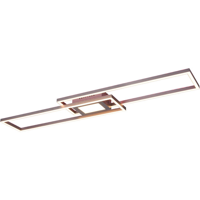 HLW LED LED Ceiling Lamp - Ceiling Lighting - Trion Gandon - 37W + 10W - Adjustable Color - Dimmable - Round - Matte Nickel - Aluminum HLW LED LED Ceiling Lamp - Ceiling Lighting - Trion Gandon - 37W + 10W - Adjustable Color - Dimmable - Round - Matte Nickel - Aluminum