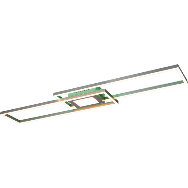 HLW LED LED Plafondlamp - Plafondverlichting - Trion Gandon - 37W + 10W - Aanpasbare Kleur - Dimbaar - Rond - Mat Nikkel - Aluminium HLW LED LED Plafondlamp - Plafondverlichting - Trion Gandon - 37W + 10W - Aanpasbare Kleur - Dimbaar - Rond - Mat Nikkel - Aluminium