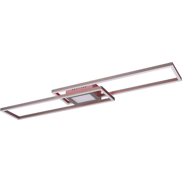 HLW LED LED Ceiling Lamp - Ceiling Lighting - Trion Gandon - 37W + 10W - Adjustable Color - Dimmable - Round - Matte Nickel - Aluminum HLW LED LED Ceiling Lamp - Ceiling Lighting - Trion Gandon - 37W + 10W - Adjustable Color - Dimmable - Round - Matte Nickel - Aluminum