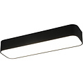 LED Plafondlamp - Plafondverlichting - Trion Astinto - 21W - Aanpasbare Kleur - Dimbaar - Rechthoek - Mat Zwart - Aluminium