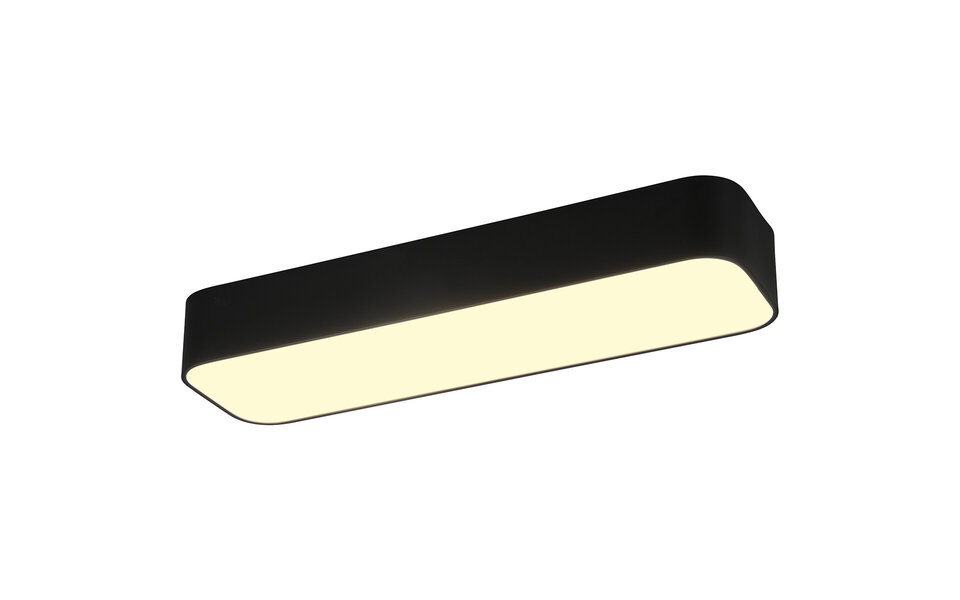 HLW LED LED Ceiling Lamp - Ceiling Lighting - Trion Astinto - 21W - Adjustable Color - Dimmable - Rectangular - Matte Black - Aluminum HLW LED LED Ceiling Lamp - Ceiling Lighting - Trion Astinto - 21W - Adjustable Color - Dimmable - Rectangular - Matte Black - Aluminum
