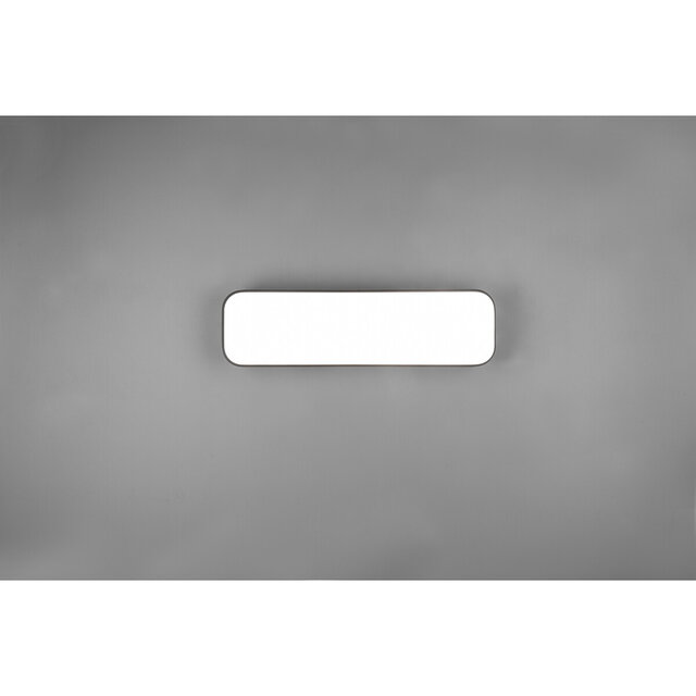 HLW LED LED Plafondlamp - Plafondverlichting - Trion Astinto - 21W - Aanpasbare Kleur - Dimbaar - Rechthoek - Mat Zwart - Aluminium