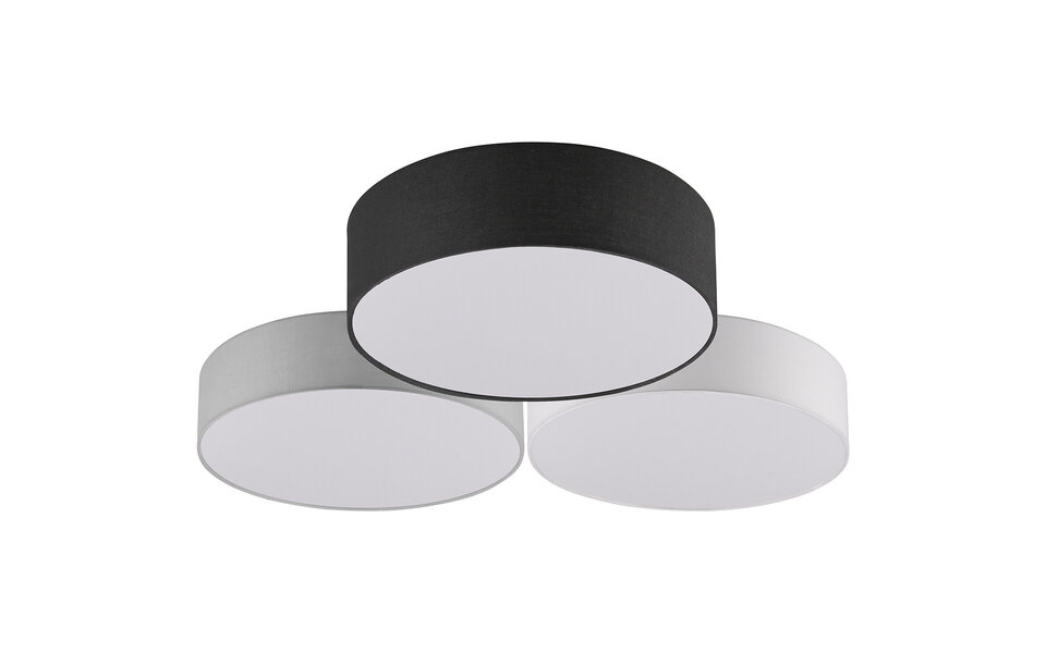HLW LED LED Ceiling Lamp - Ceiling Lighting - Trion Lanago - 38W - Warm White 3000K - Dimmable - Round - Multicolor - Aluminum