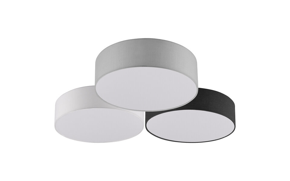 HLW LED LED Plafondlamp - Plafondverlichting - Trion Lanago - 38W - Warm Wit 3000K - Dimbaar - Rond - Meerkleurig - Aluminium