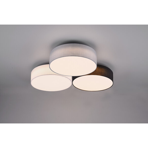 HLW LED LED Plafondlamp - Plafondverlichting - Trion Lanago - 38W - Warm Wit 3000K - Dimbaar - Rond - Meerkleurig - Aluminium HLW LED LED Plafondlamp - Plafondverlichting - Trion Lanago - 38W - Warm Wit 3000K - Dimbaar - Rond - Meerkleurig - Aluminium