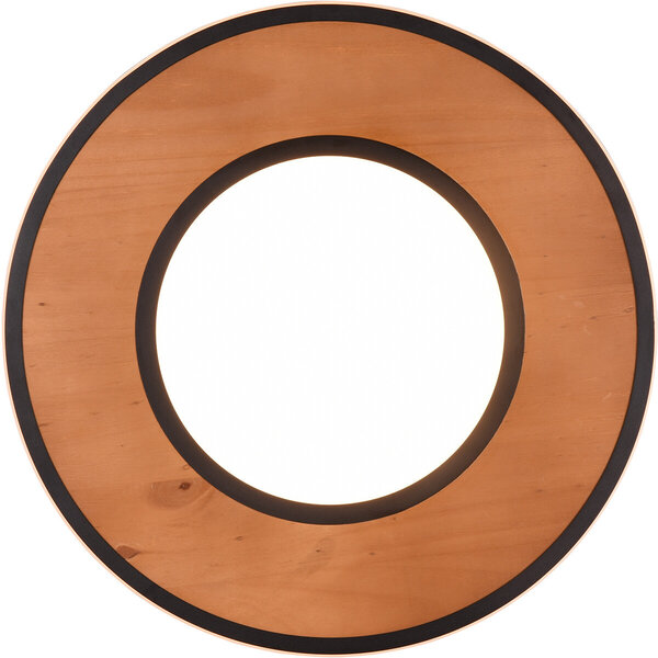 HLW LED LED Plafondlamp - Trion Dirkon - 37W - Warm Wit 3000K - Dimbaar - Rond - Mat Zwart/Bruin - Hout HLW LED LED Plafondlamp - Trion Dirkon - 37W - Warm Wit 3000K - Dimbaar - Rond - Mat Zwart/Bruin - Hout