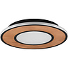 HLW LED LED Ceiling Light - Trion Dirkon - 37W - Warm White 3000K - Dimmable - Round - Matte Black/Brown - Wood HLW LED LED Ceiling Light - Trion Dirkon - 37W - Warm White 3000K - Dimmable - Round - Matte Black/Brown - Wood