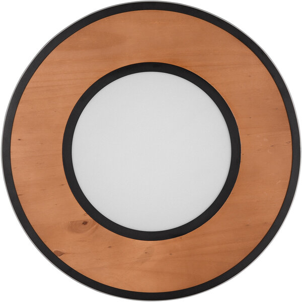 HLW LED LED Plafondlamp - Trion Dirkon - 37W - Warm Wit 3000K - Dimbaar - Rond - Mat Zwart/Bruin - Hout HLW LED LED Plafondlamp - Trion Dirkon - 37W - Warm Wit 3000K - Dimbaar - Rond - Mat Zwart/Bruin - Hout