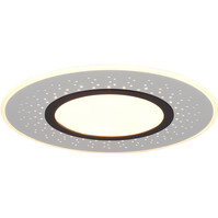 Trion Virsa LED ceiling light 44W dimmable 2700–6500K matte nickel