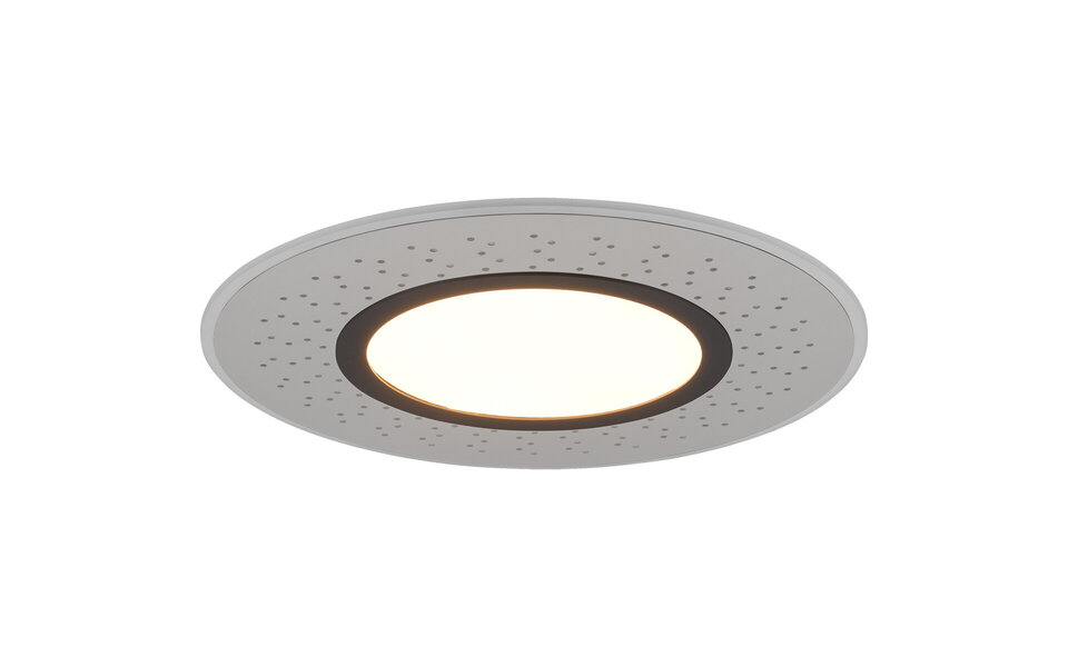 HLW LED LED Plafondlamp - Plafondverlichting - Trion Virsa - 44W - Aanpasbare Kleur - Dimbaar - Afstandsbediening - Rond - Mat Nikkel - Aluminium