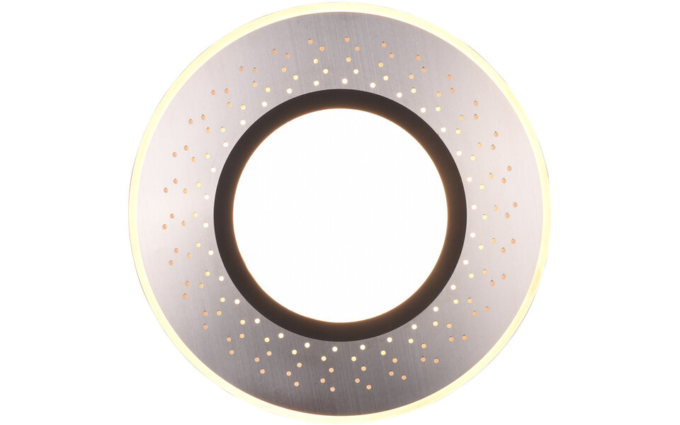 HLW LED LED Plafondlamp - Plafondverlichting - Trion Virsa - 44W - Aanpasbare Kleur - Dimbaar - Afstandsbediening - Rond - Mat Nikkel - Aluminium