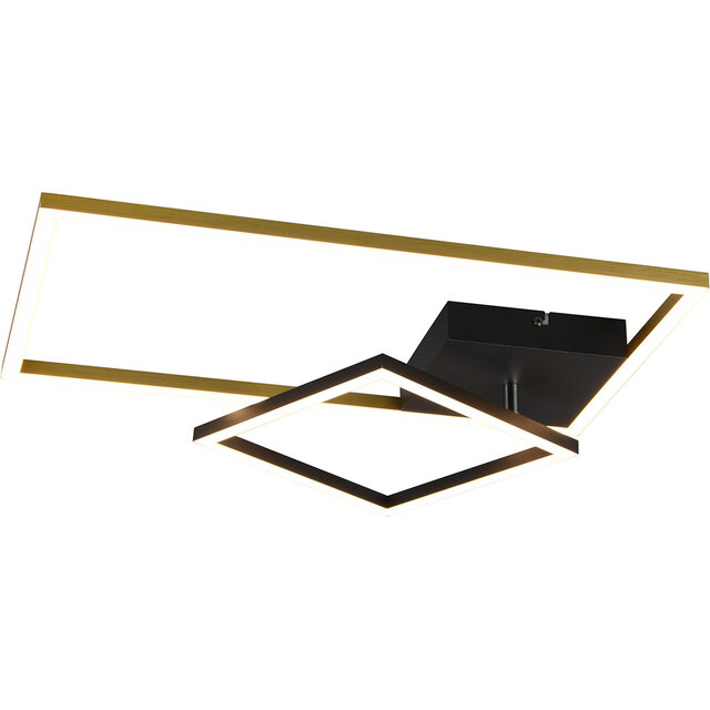 ronde mat gouden LED-plafondlamp 25W met warm wit licht 3000K en 3000 lumen ronde mat gouden LED-plafondlamp 25W met warm wit licht 3000K en 3000 lumen