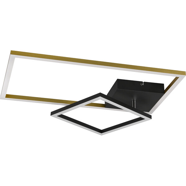 HLW LED LED Plafondlamp - Plafondverlichting - Trion Pado - 25W - Warm Wit 3000K - Dimbaar - Rechthoek - Mat Goud - Aluminium HLW LED LED Plafondlamp - Plafondverlichting - Trion Pado - 25W - Warm Wit 3000K - Dimbaar - Rechthoek - Mat Goud - Aluminium