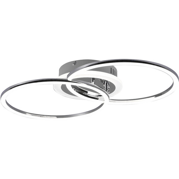 HLW LED LED Plafondlamp - Plafondverlichting - Trion Venda - 25W - Natuurlijk Wit 4000K - Dimbaar - Rond - Mat Chroom - Aluminium HLW LED LED Plafondlamp - Plafondverlichting - Trion Venda - 25W - Natuurlijk Wit 4000K - Dimbaar - Rond - Mat Chroom - Aluminium