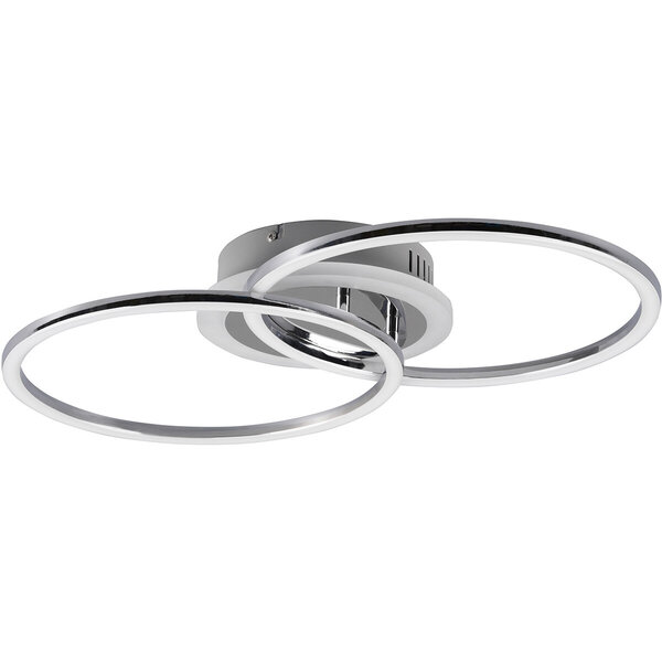 HLW LED LED Plafondlamp - Plafondverlichting - Trion Venda - 25W - Natuurlijk Wit 4000K - Dimbaar - Rond - Mat Chroom - Aluminium HLW LED LED Plafondlamp - Plafondverlichting - Trion Venda - 25W - Natuurlijk Wit 4000K - Dimbaar - Rond - Mat Chroom - Aluminium