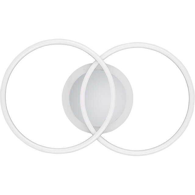 HLW LED LED Plafondlamp - Plafondverlichting - Trion Venda - 25W - Natuurlijk Wit 4000K - Dimbaar - Rond - Mat Chroom - Aluminium