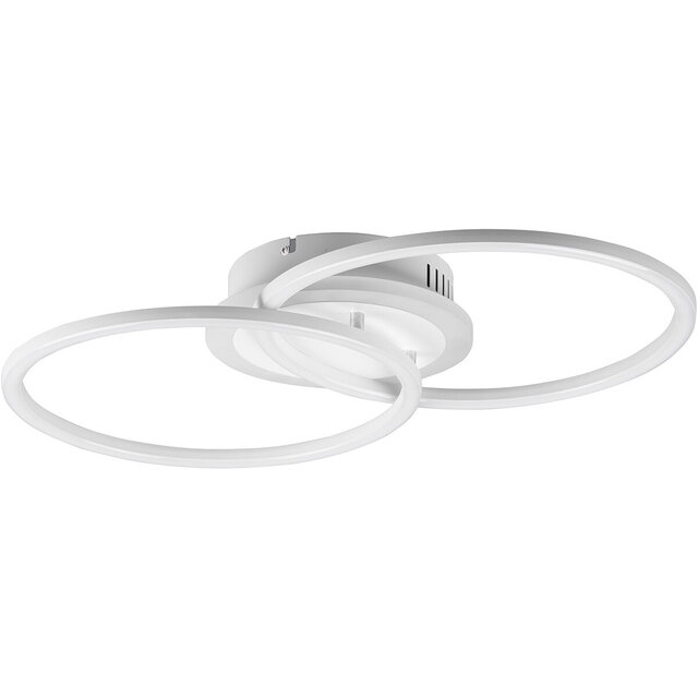 HLW LED LED Ceiling Lamp - Ceiling Lighting - Trion Venda - 25W - Natural White 4000K - Dimmable - Round - Matte White - Aluminum