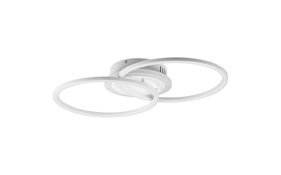 HLW LED LED Ceiling Lamp - Ceiling Lighting - Trion Venda - 25W - Natural White 4000K - Dimmable - Round - Matte White - Aluminum