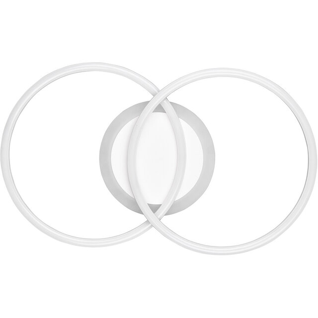 HLW LED LED Ceiling Lamp - Ceiling Lighting - Trion Venda - 25W - Natural White 4000K - Dimmable - Round - Matte White - Aluminum