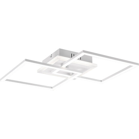 LED Plafondlamp - Plafondverlichting - Trion Venda - 25W - Natuurlijk Wit 4000K - Dimbaar - Vierkant - Mat Wit - Aluminium LED Plafondlamp - Plafondverlichting - Trion Venda - 25W - Natuurlijk Wit 4000K - Dimbaar - Vierkant - Mat Wit - Aluminium
