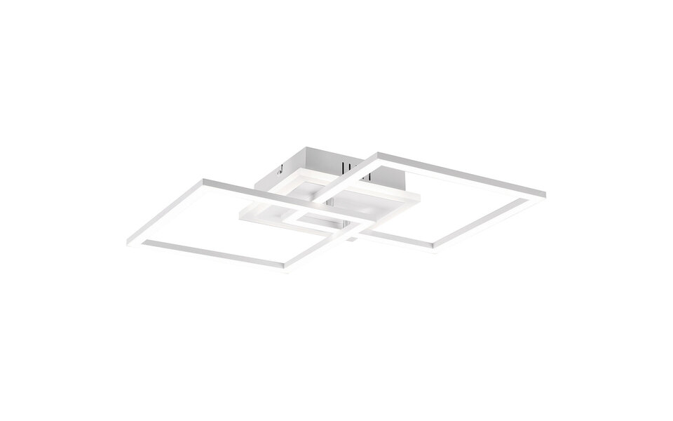 HLW LED LED Plafondlamp - Plafondverlichting - Trion Venda - 25W - Natuurlijk Wit 4000K - Dimbaar - Vierkant - Mat Wit - Aluminium