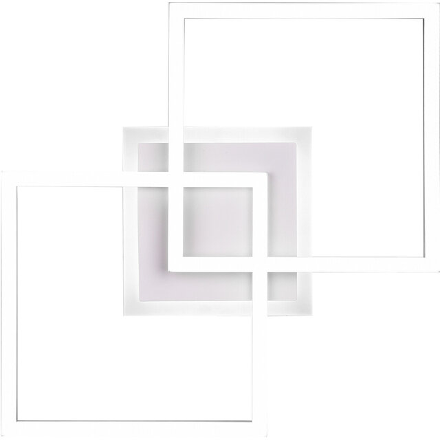 vierkante LED plafondlamp 25W met 2600 lumen en neutraal wit licht 4000K