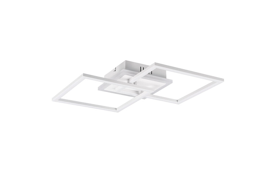 HLW LED LED Plafondlamp - Plafondverlichting - Trion Venda - 25W - Natuurlijk Wit 4000K - Dimbaar - Vierkant - Mat Wit - Aluminium