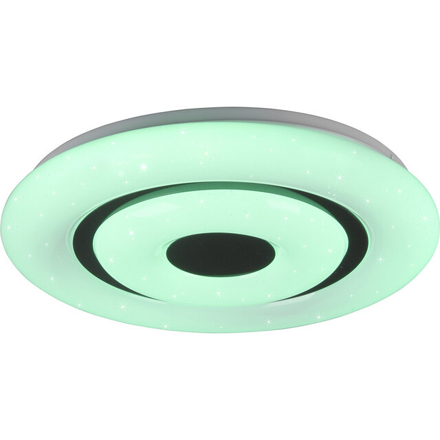 HLW LED LED Ceiling Light WiZ - Smart LED - Trion Rinolo - 16.5W - Adjustable Color - Smart LED - Dimmable - Matte White - Plastic