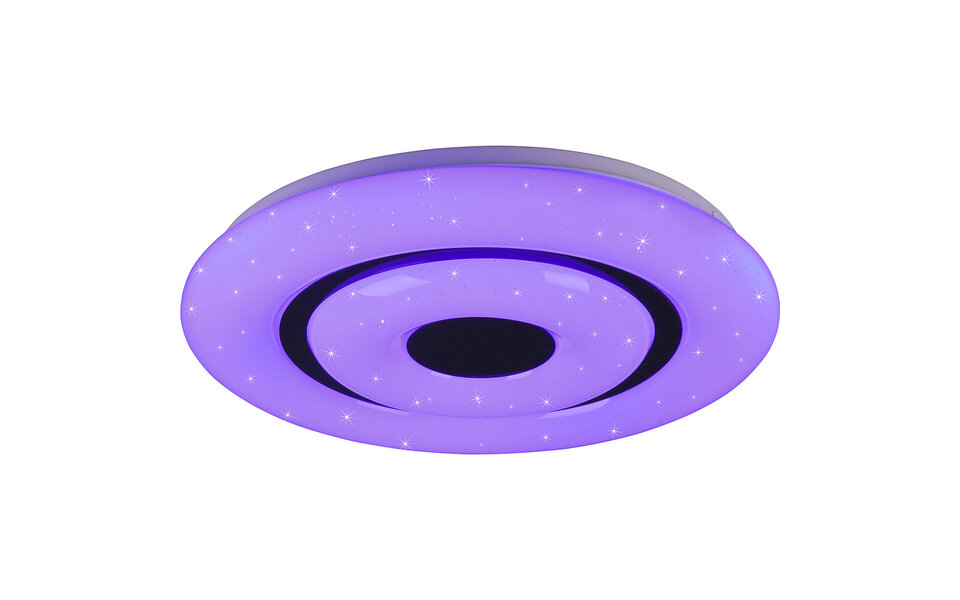 HLW LED LED Ceiling Light WiZ - Smart LED - Trion Rinolo - 16.5W - Adjustable Color - Smart LED - Dimmable - Matte White - Plastic