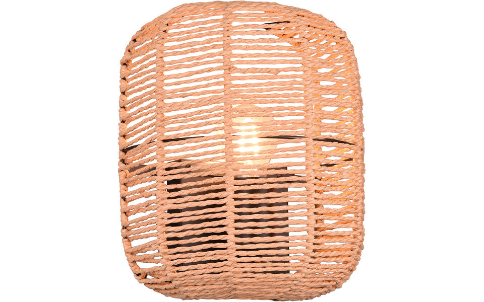 HLW LED LED Wandspot - Trion Tuna - E27 Fitting - 1-lichts - Ovaal - Mat Zwart - Aluminium