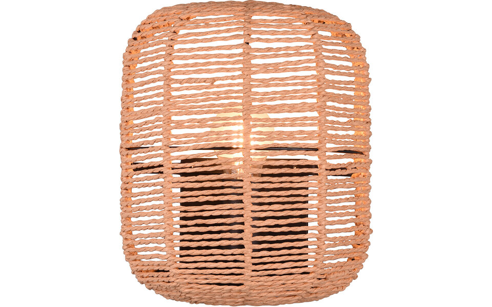 HLW LED LED Wall Spotlight - Trion Tuna - E27 Fitting - 1-light - Oval - Matte Black - Aluminum