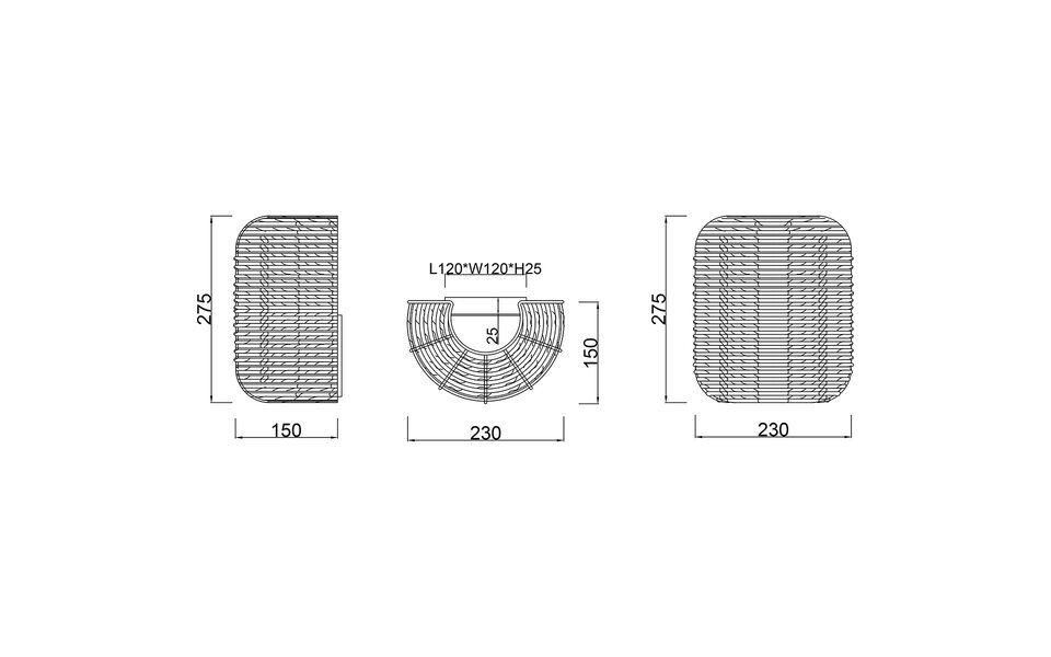 HLW LED LED Wall Spotlight - Trion Tuna - E27 Fitting - 1-light - Oval - Matte Black - Aluminum