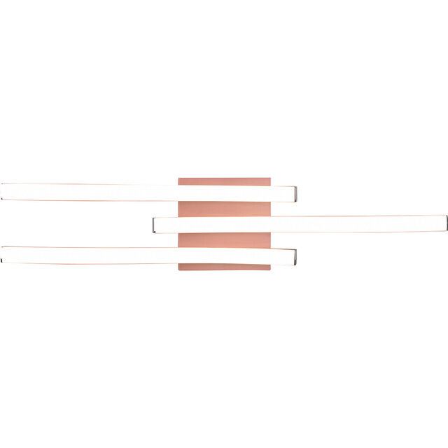 ronde mat roségouden LED plafondlamp 10W dimbaar 1800 lumen neutraal wit licht 4000K