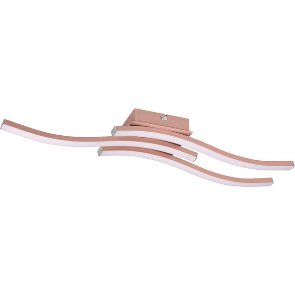 HLW LED LED Plafondlamp - Plafondverlichting - Trion Ritonu - 15W - Natuurlijk Wit 4000K - Dimbaar - Rechthoek - Mat Roségoud - Aluminium HLW LED LED Plafondlamp - Plafondverlichting - Trion Ritonu - 15W - Natuurlijk Wit 4000K - Dimbaar - Rechthoek - Mat Roségoud - Aluminium