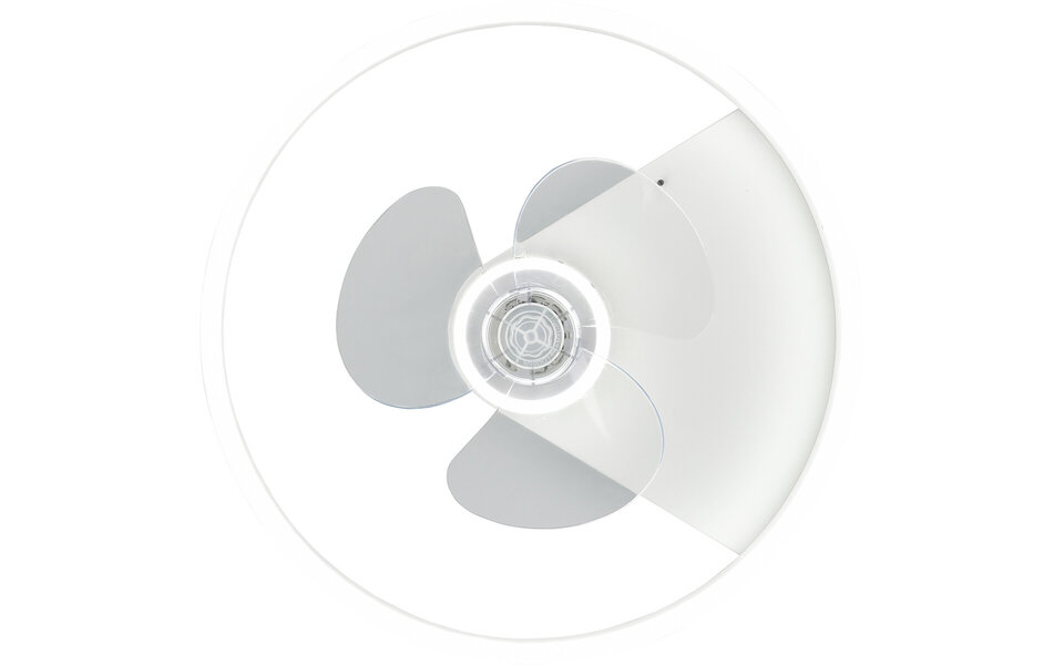 HLW LED LED Plafondlamp met Ventilator - Plafondventilator - Trion Borkino - 30W - Aanpasbare Kleur - Afstandsbediening - Dimbaar - Rond - Mat Wit - Aluminium HLW LED LED Plafondlamp met Ventilator - Plafondventilator - Trion Borkino - 30W - Aanpasbare Kleur - Afstandsbediening - Dimbaar - Rond - Mat Wit - Aluminium
