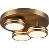 LED plafondlamp Trion Franco 3-lichts oud brons dimbaar LED plafondlamp Trion Franco 3-lichts oud brons dimbaar