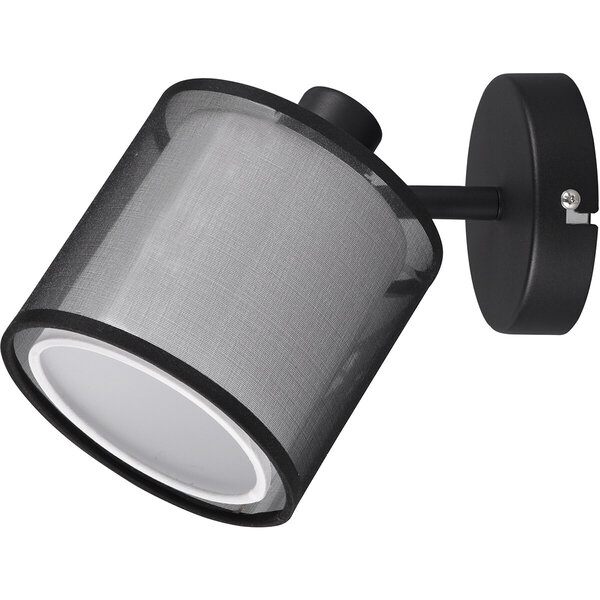 HLW LED LED Wandspot - Wandverlichting - Trion Bidon - E14 Fitting - 1-lichts - Rond - Mat Zwart - Aluminium HLW LED LED Wandspot - Wandverlichting - Trion Bidon - E14 Fitting - 1-lichts - Rond - Mat Zwart - Aluminium