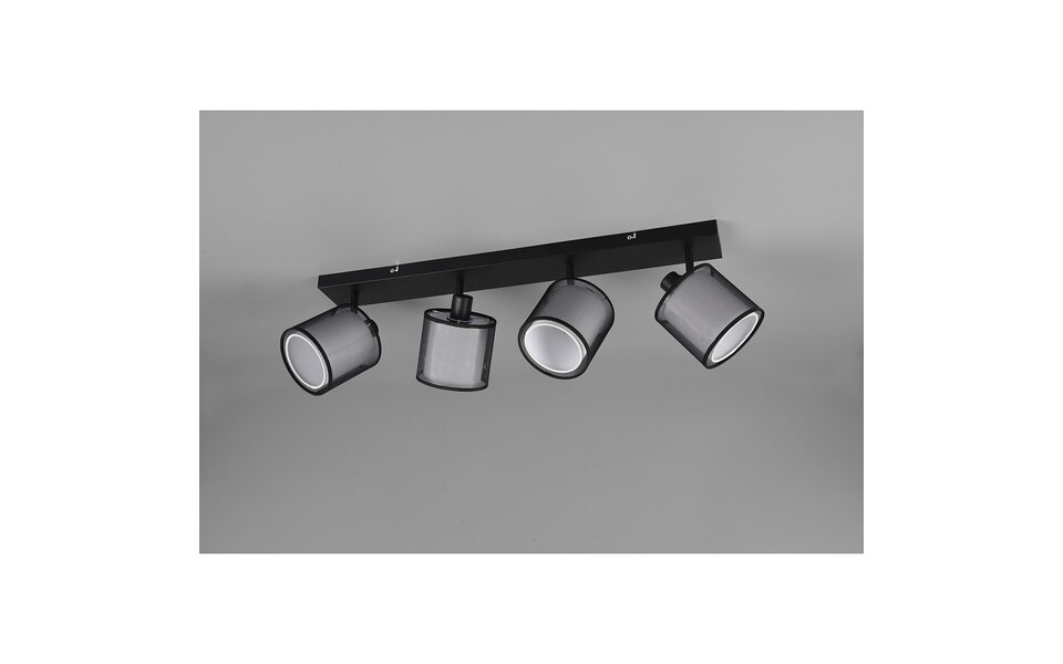 HLW LED LED Plafondspot - Plafondverlichting - Trion Bidon - E14 Fitting - 4-lichts - Rechthoek - Mat Zwart - Aluminium HLW LED LED Plafondspot - Plafondverlichting - Trion Bidon - E14 Fitting - 4-lichts - Rechthoek - Mat Zwart - Aluminium