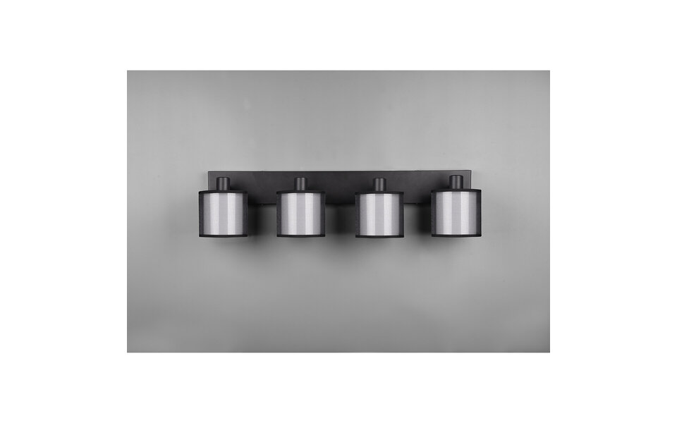 HLW LED LED Plafondspot - Plafondverlichting - Trion Bidon - E14 Fitting - 4-lichts - Rechthoek - Mat Zwart - Aluminium HLW LED LED Plafondspot - Plafondverlichting - Trion Bidon - E14 Fitting - 4-lichts - Rechthoek - Mat Zwart - Aluminium