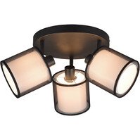 Trion Bidon 3-light LED ceiling spotlight matte black E14 Trion Bidon 3-light LED ceiling spotlight matte black E14