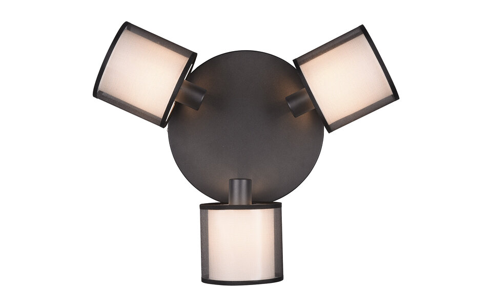 HLW LED LED Plafondspot - Plafondverlichting - Trion Bidon - E14 Fitting - 3-lichts - Rond - Mat Zwart - Aluminium HLW LED LED Plafondspot - Plafondverlichting - Trion Bidon - E14 Fitting - 3-lichts - Rond - Mat Zwart - Aluminium