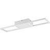 HLW LED LED Ceiling Lamp - Ceiling Lighting - Trion Riyaz - 22W - Adjustable Color - Remote Control - Dimmable - Rectangular - Matte White - Aluminum