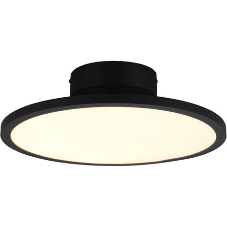 LED Plafondlamp - Plafondverlichting - Trion Trula - 29W - Warm Wit 3000K - Dimbaar - Rond - Mat Zwart - Aluminium LED Plafondlamp - Plafondverlichting - Trion Trula - 29W - Warm Wit 3000K - Dimbaar - Rond - Mat Zwart - Aluminium